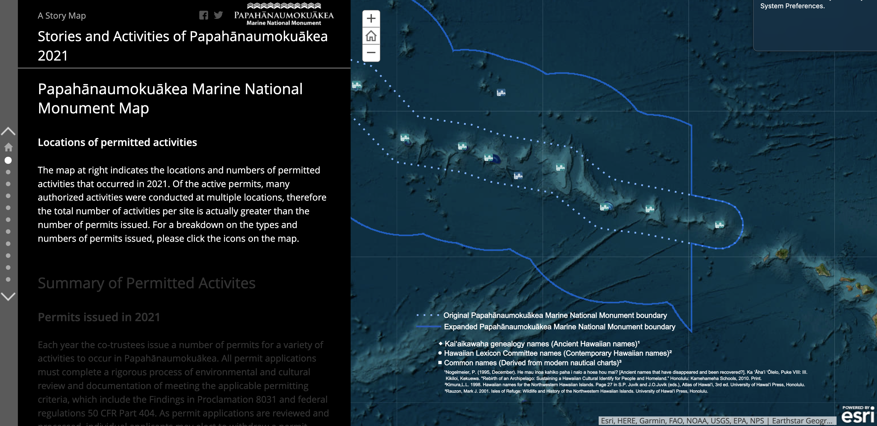 Papahānaumokuākea Story Map