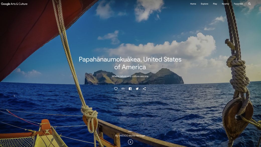 Google Arts and Culture Storymap